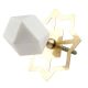Hexagon Stone Cabinet Knobs