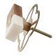 Rectangle Stone And Wooden Long Cabinet Knobs