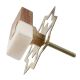 Rectangle Stone And Wooden Long Cabinet Knobs
