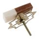 Rectangle Stone And Wooden Long Cabinet Knobs