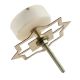 White Round Wooden Cross Stone Dresser Knobs