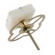 White Square Wooden Cross Stone Dresser Knobs