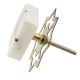 White Square Wooden Cross Stone Dresser Knobs