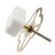 White Stone Drawer Knobs