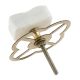 White Stone Drawer Knobs