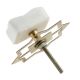 White Stone Drawer Knobs