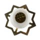 White Stone Flat Drawer Knob
