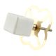 White Stone Square Dresser Knobs