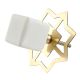 White Stone Square Dresser Knobs