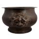 Bras Indoor Planter Two Sided Dragon Side Statue