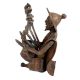 Brass Tribal Musician With Rare Musical Instrument