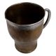 Handmade Brass Small Beer Mug Circular Rings On Base