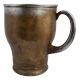 Handmade Brass Small Beer Mug Circular Rings On Base