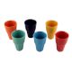 Decorative Handcraft Ceramic Multicolour Tea Cups in Set of 6