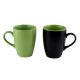 Decorative Handcraft Ceramic Black & Green Coffee Mug in Set Of 2