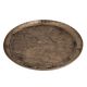 Serving Tray or Plate Engraved with Indian Village Scene In Bell Metal