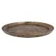 Serving Tray or Plate Engraved with Indian Village Scene In Bell Metal