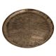Tray engraved with village South India Farming Scene Paddy Fields In Bell metal