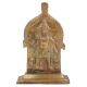 Standing Brass Deity Depicted Standing With Arched Panel