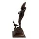 Brass Kartikey With Peacock Religious Statue