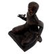 Brass English Statue With Two twisted rods