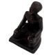 Brass English Gentlemen Sitting Statue Holding Twisted rods