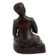 Brass English Gentlemen Sitting Statue Holding Twisted rods