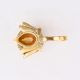 Brass Lotus Shape Oil Lamp On Stand With Handle