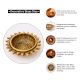 Hand crafted Sunflower Brass Oil Lamp