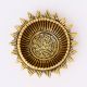 Hand crafted Sunflower Brass Oil Lamp
