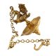 Magnificent Brass peacock With Hanging Lamp Or Diya