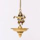 Brass Lord Ganesha With Hanging Lamp Or Diya