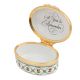 Hand painted Red Roses Porcelain Box With A Message