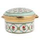 Hand painted Red Roses Porcelain Box With A Message