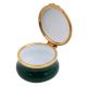 Congratulation Green Floral Painted Porcelain Box