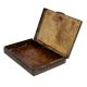 Brass Floral Engraved Cigarette Case With Gift Box