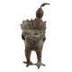 Pure Brass Peacock Figurine In Antique Finish