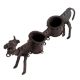 Brass Long Camel Statue With Two Candle Holders