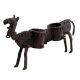 Brass Long Camel Statue With Two Candle Holders