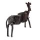Brass Long Camel Statue With Two Candle Holders