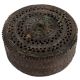Round Brass Jali Design Jewelry Box