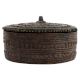 Round Brass Jali Design Jewelry Box