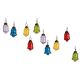 Multic-Color Bell Combo Glass Tiny Christmas Hanging Set of 25