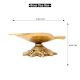 Handmade Brass Leaf Shaped Oil Lamp For Diwali Pooja