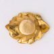 Brass Ganpati And Leaf Oil Lamp Diya