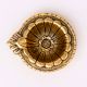 Brass Flower Engraved Diya Oil Lamp