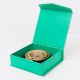 Brass Flower Engraved Diya Oil Lamp