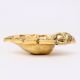 Brass Ganpati On Leaf Ritual Oil Lamp