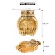 Engraved Design Two Hands Brass Diya Oil Lamp