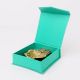 Engraved Design Two Hands Brass Diya Oil Lamp